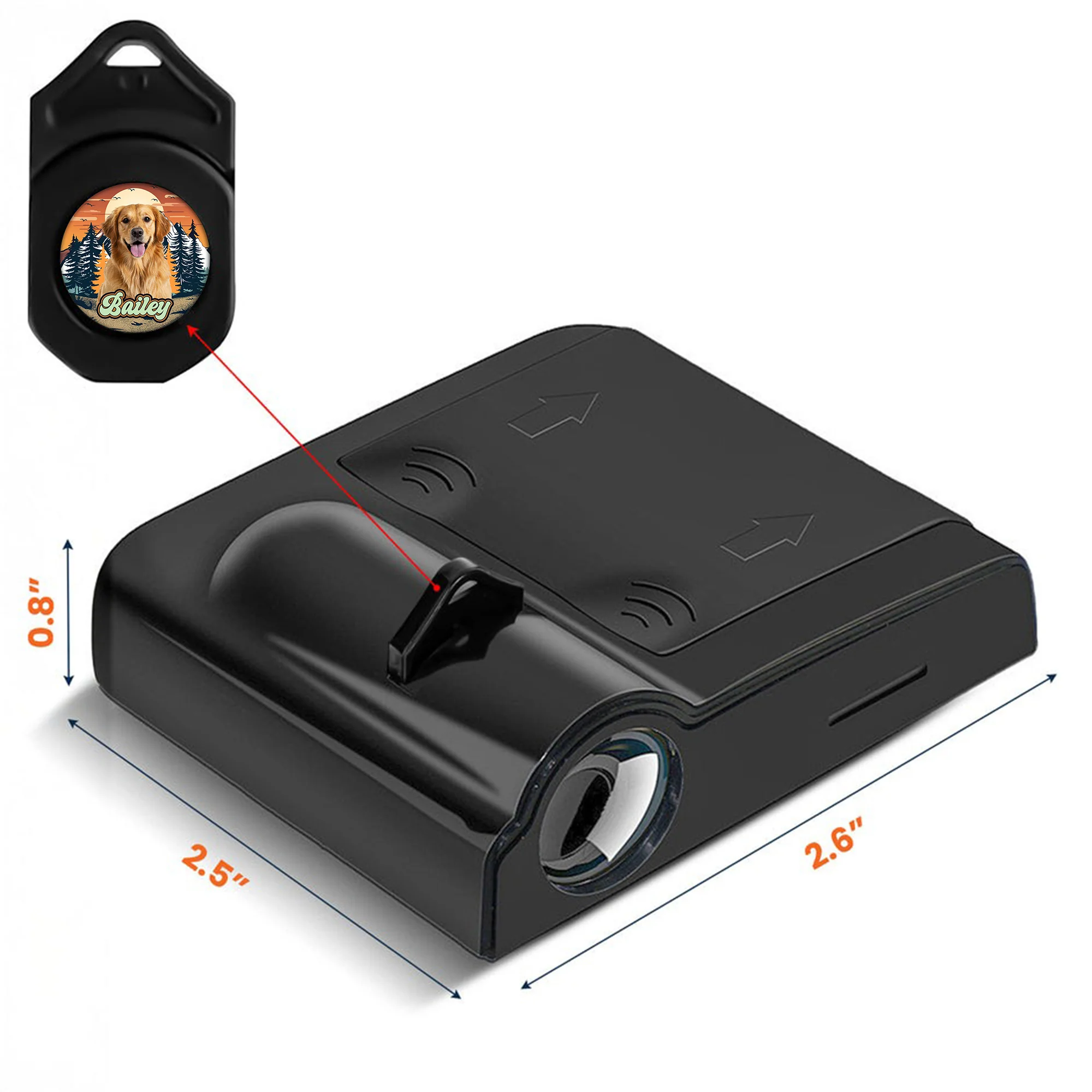 Custom Dog Photo Camping Hiking Car Door Projector Light HO82 894372 - Image 5