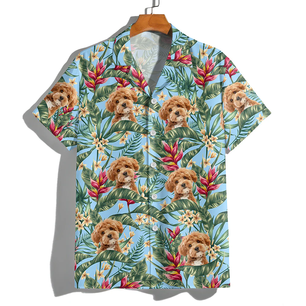 Custom Dog Photo In The Air Hawaii Shirt Gift For Dog Lovers HO82 893838 - Image 4