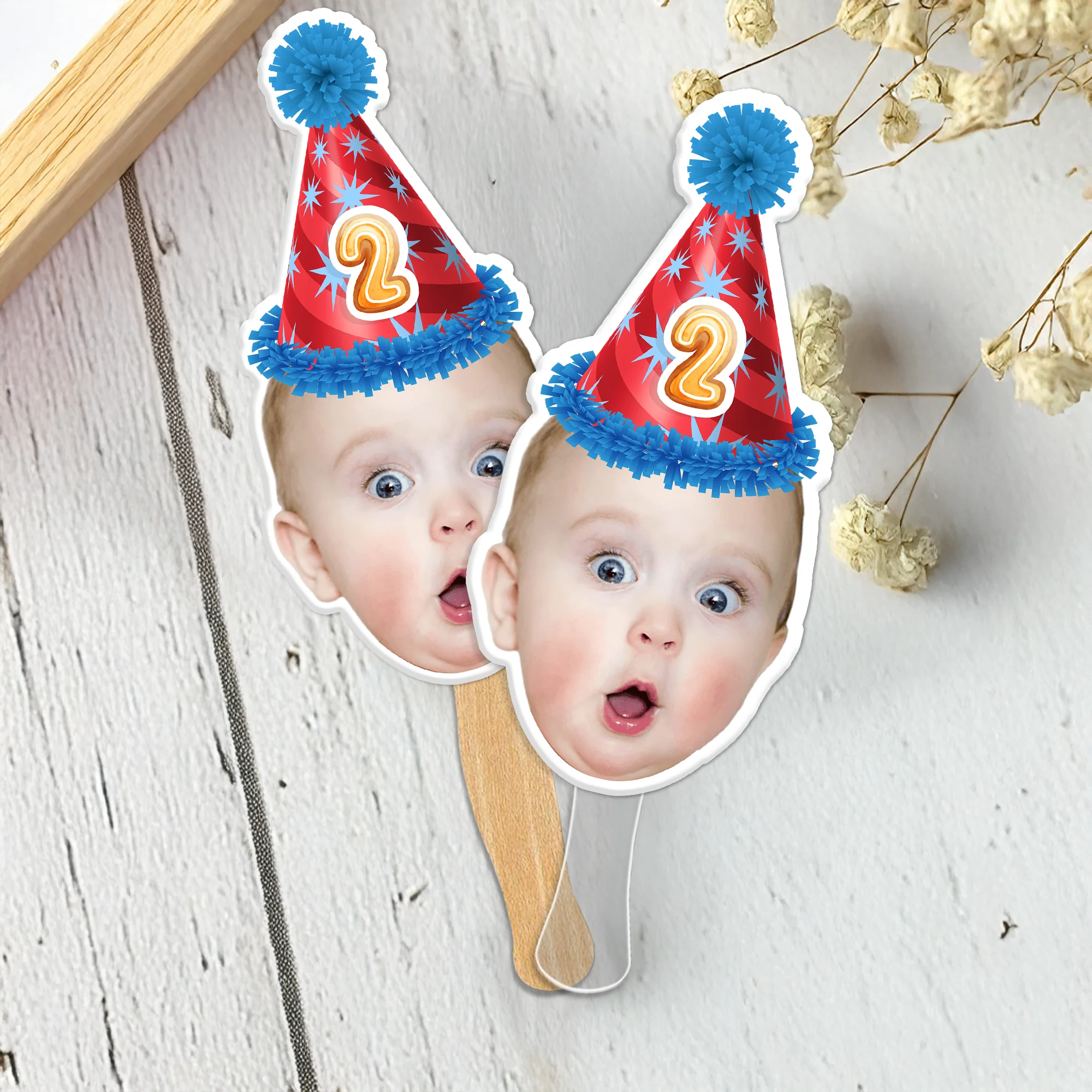 Custom Face Photo Fans Personalised Birthday Gift Party Decor HO82 893584 - Image 6