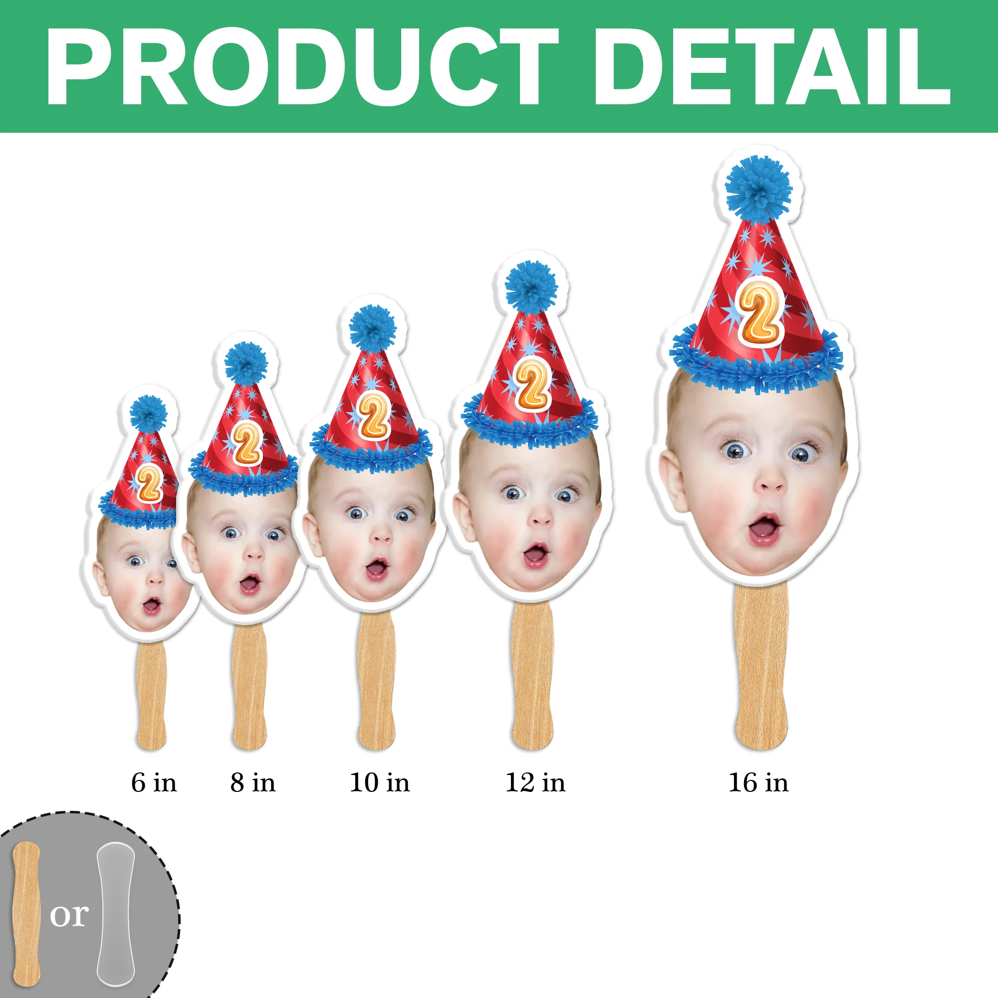Custom Face Photo Fans Personalised Birthday Gift Party Decor HO82 893584 - Image 7