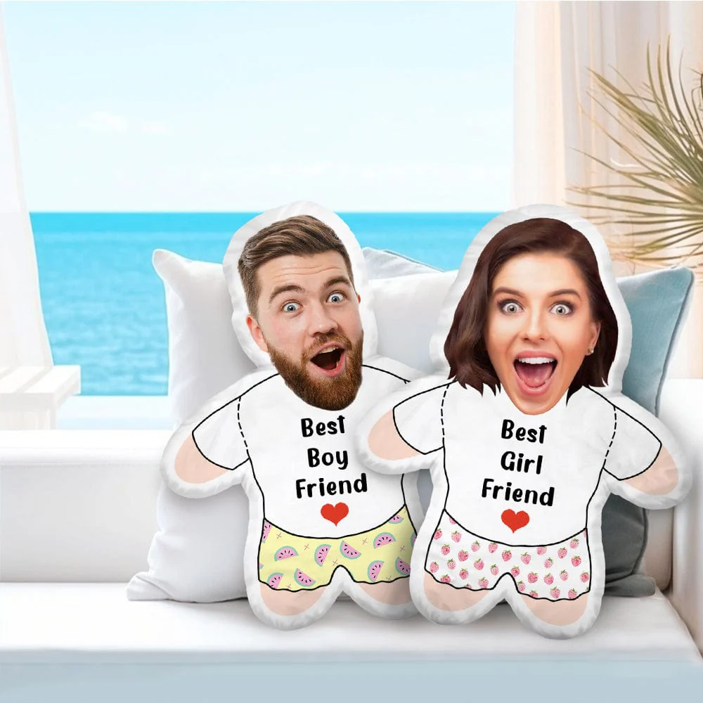 Custom Face Pillow Personalized Photo Custom Shaped Pillow Birthday Gifts For Her, Him HO82 891244 - Image 3