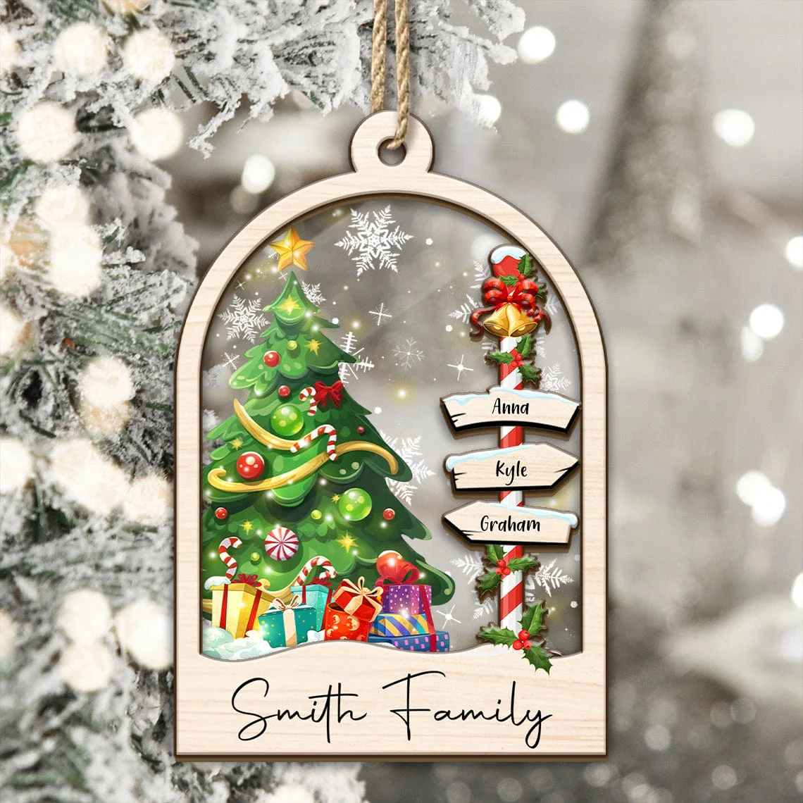 Custom Family Member Name Christmas Gift 2024 Ornament HO82 893342 - Image 2