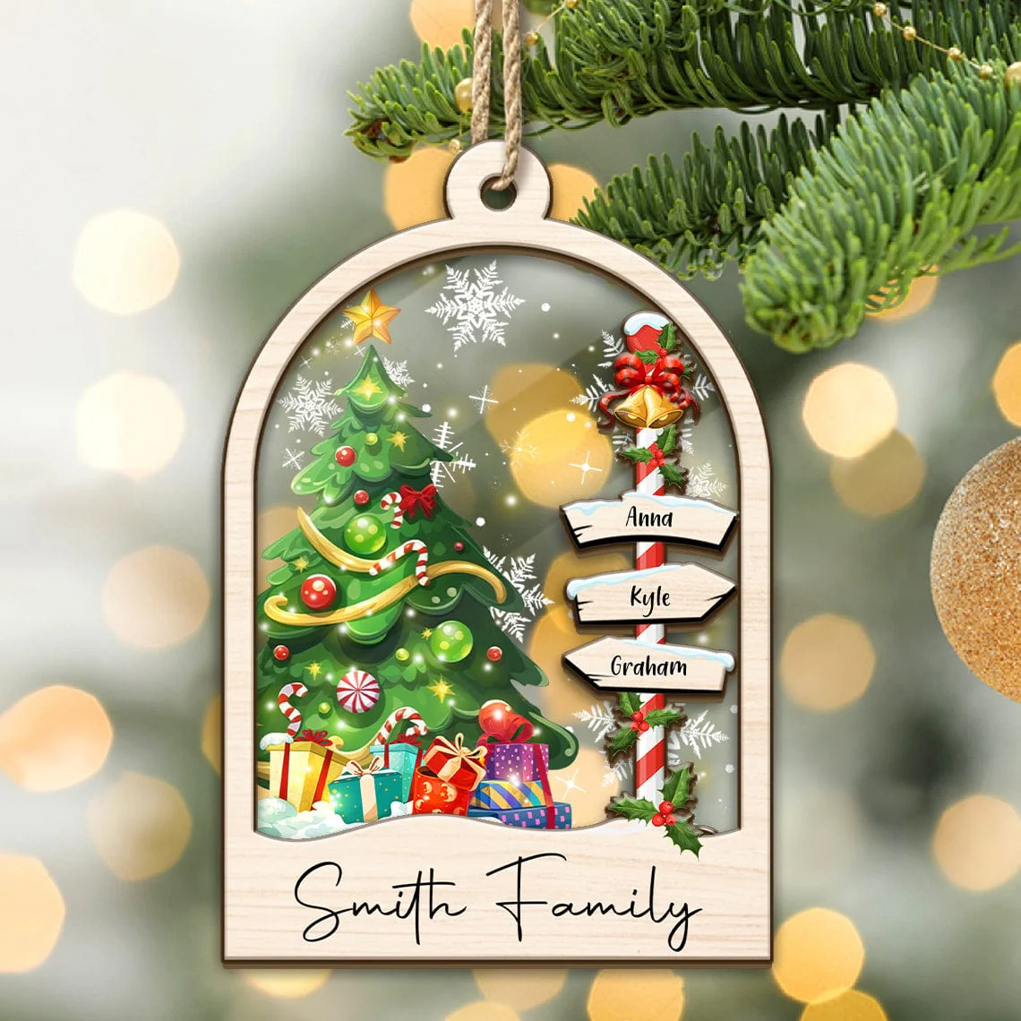 Custom Family Member Name Christmas Gift 2024 Ornament HO82 893342 - Image 3