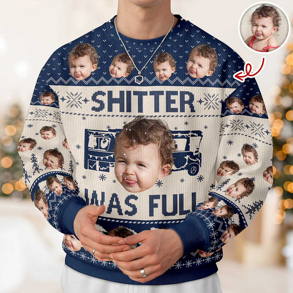 Custom Funny Face Sh*t Was Full Christmas Vacation Ugly Sweater HO82 900330 - Image 6