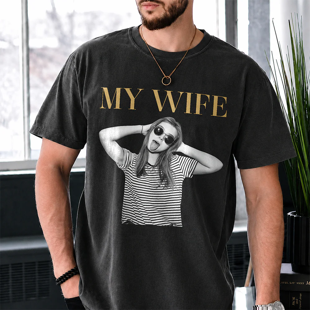 Custom Funny Photo My Wife My Husband Family Comfort Shirt - Gift For Family, Couple, Wife, Husband HO82 903028 - Image 9
