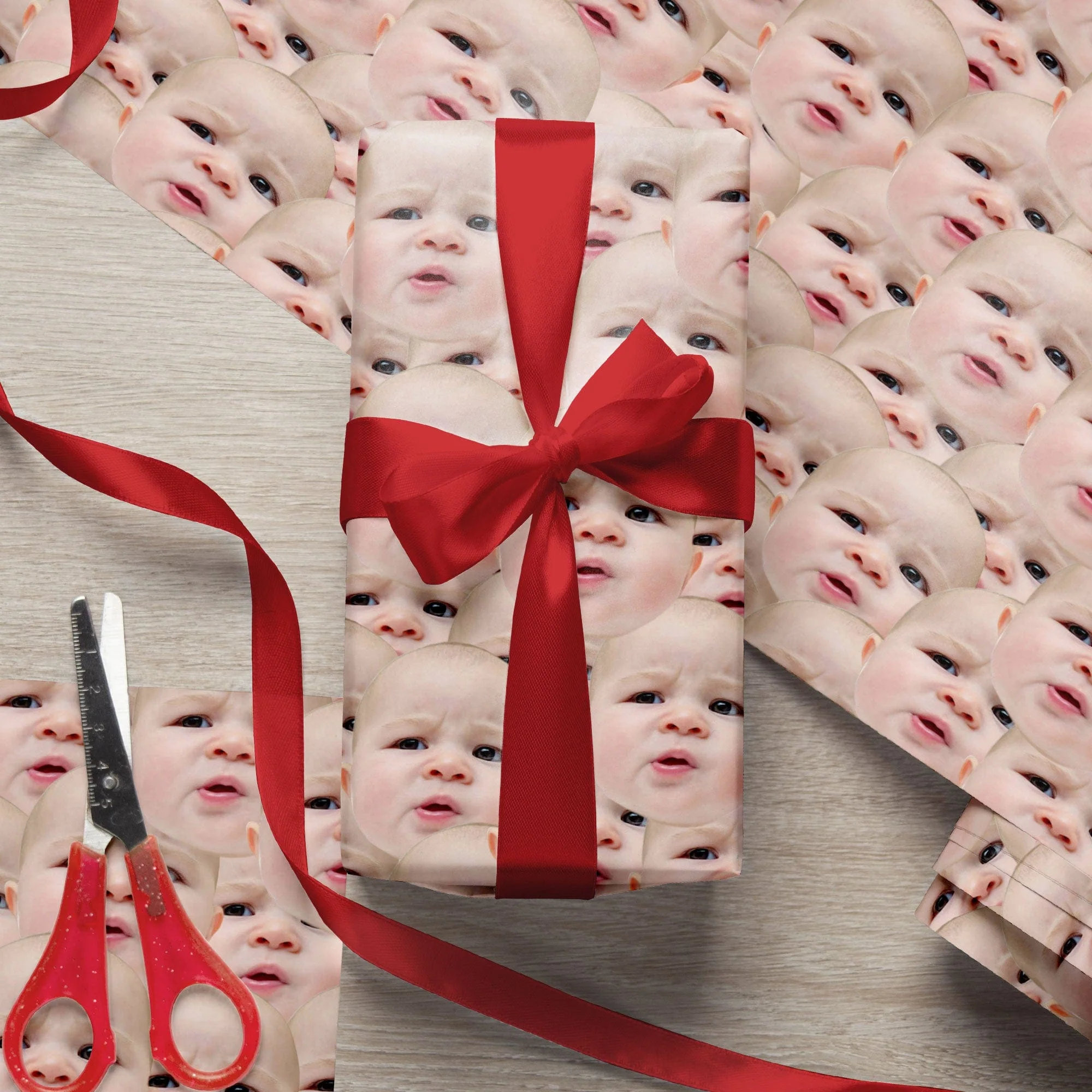 Custom Human Face Wrapping Paper HO82 893330 - Image 3