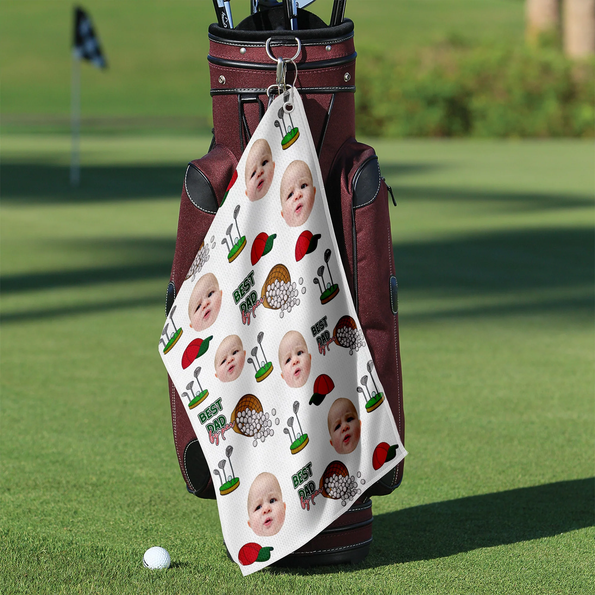 Custom Kid Photo Golf Towel Gift For Dad, Golf Lovers HO82 894176 - Image 8