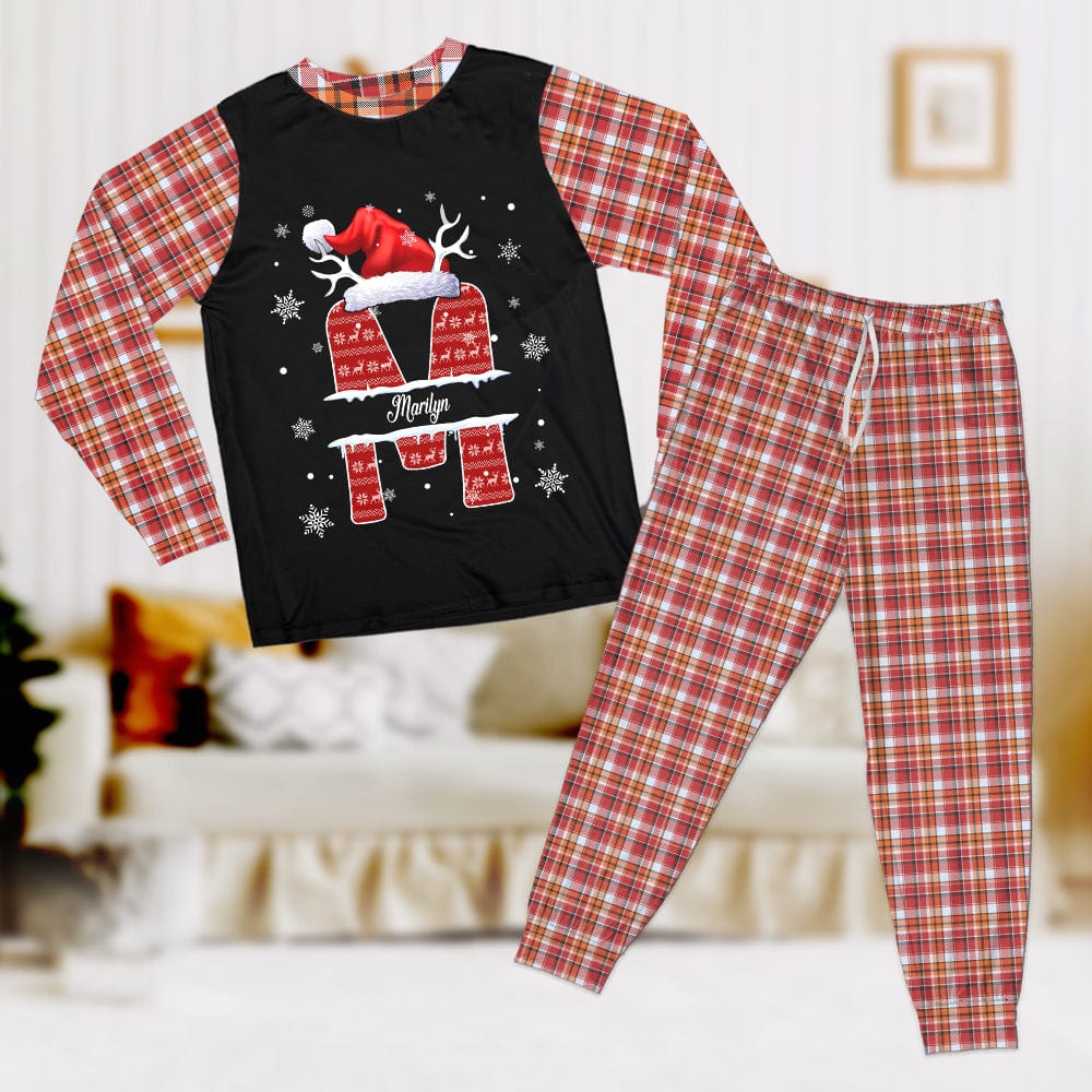 Custom Name Initial Letter Christmas Monogrammed Family Sleepwear Personalized Gift N304 HO82 893068 - Image 5