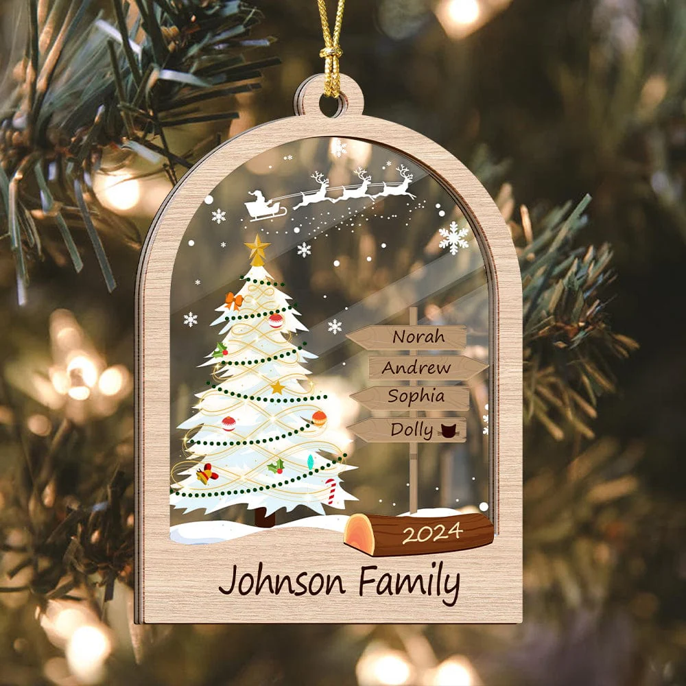 Custom North Pole Family Name Christmas Gift 2024 Ornament HO82 893308 - Image 4