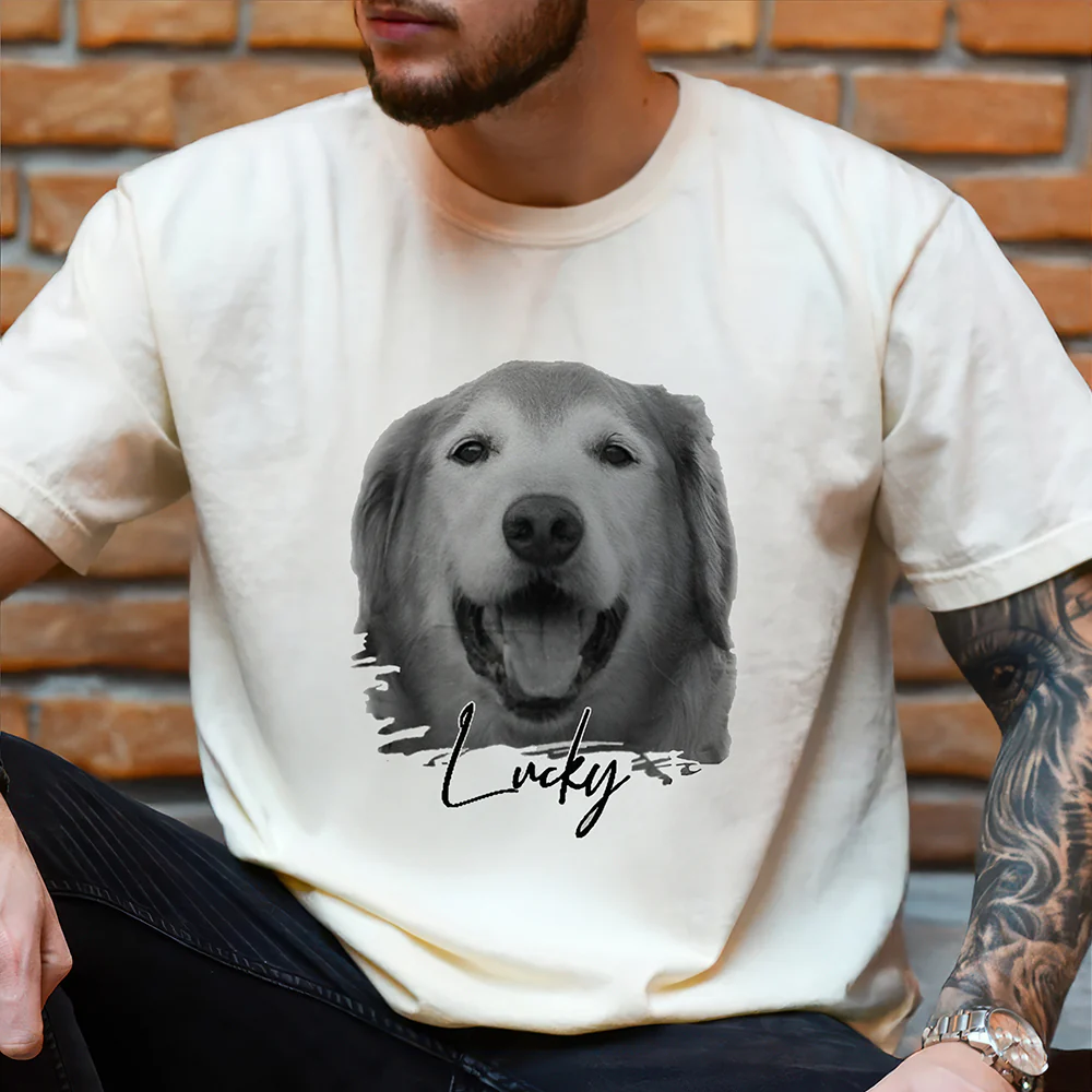 Custom Pet Portrait Dog Comfort Shirt HO82 894886 - Image 3