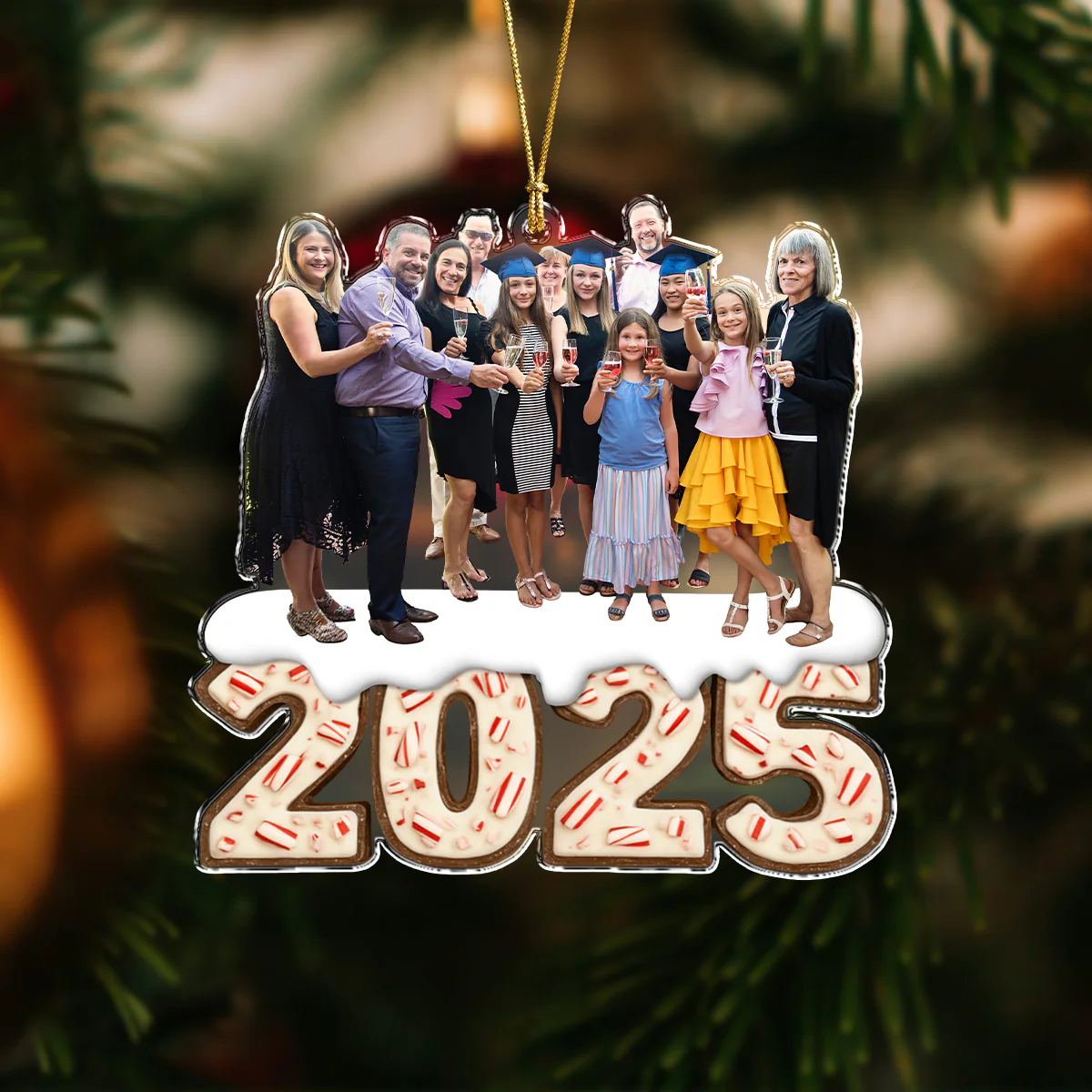 Custom Photo All We Need Is Us Family Acrylic Ornament Gift For Mom, Dad, Brother, Sister, Kids HO82 900066 - Image 2