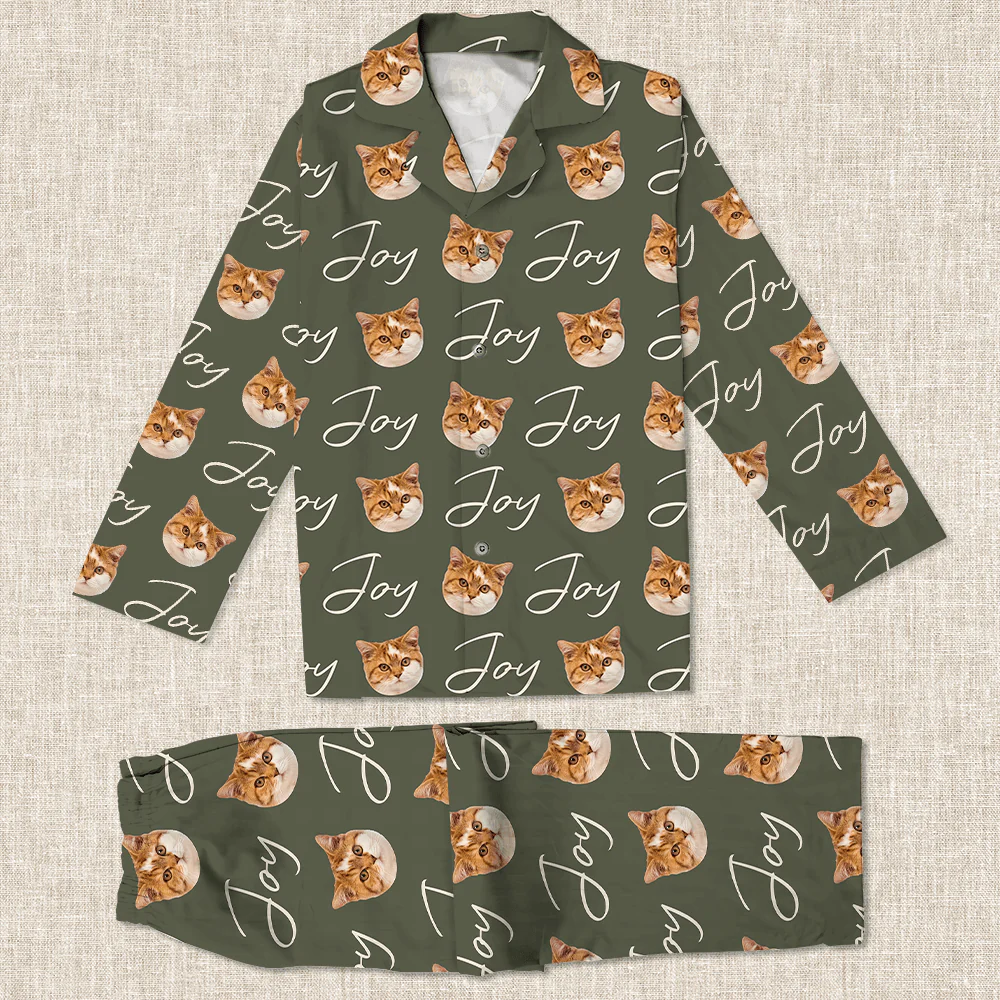 Custom Photo And Name Vintage Cat Pajamas TA29 889894 - Image 2