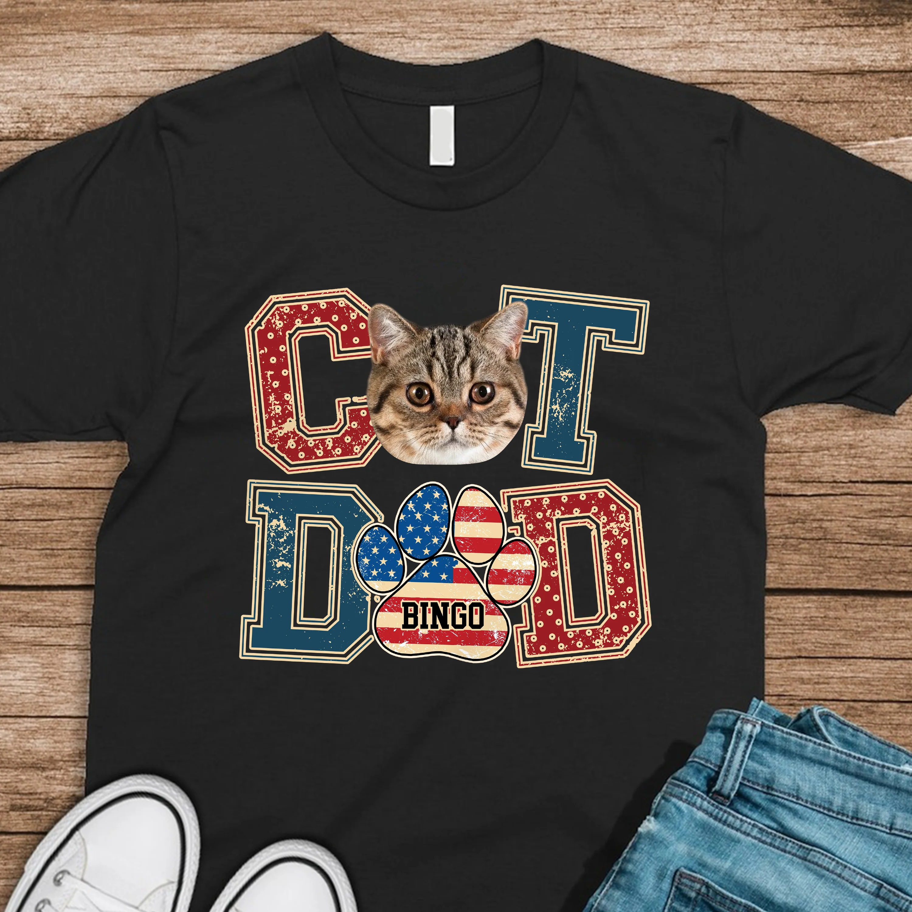 Custom Photo Best Cat Dad Shirt Gift For Father's Day, Cat Owners, Cat Lovers HO82 894040 - Image 10