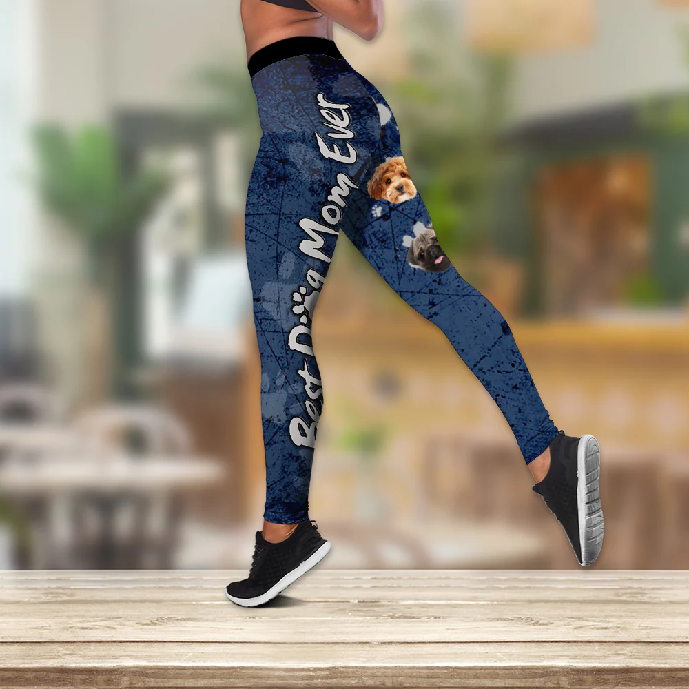 Custom Photo Best Dog Mom Ever Dog Legging HO82 900536 - Image 2