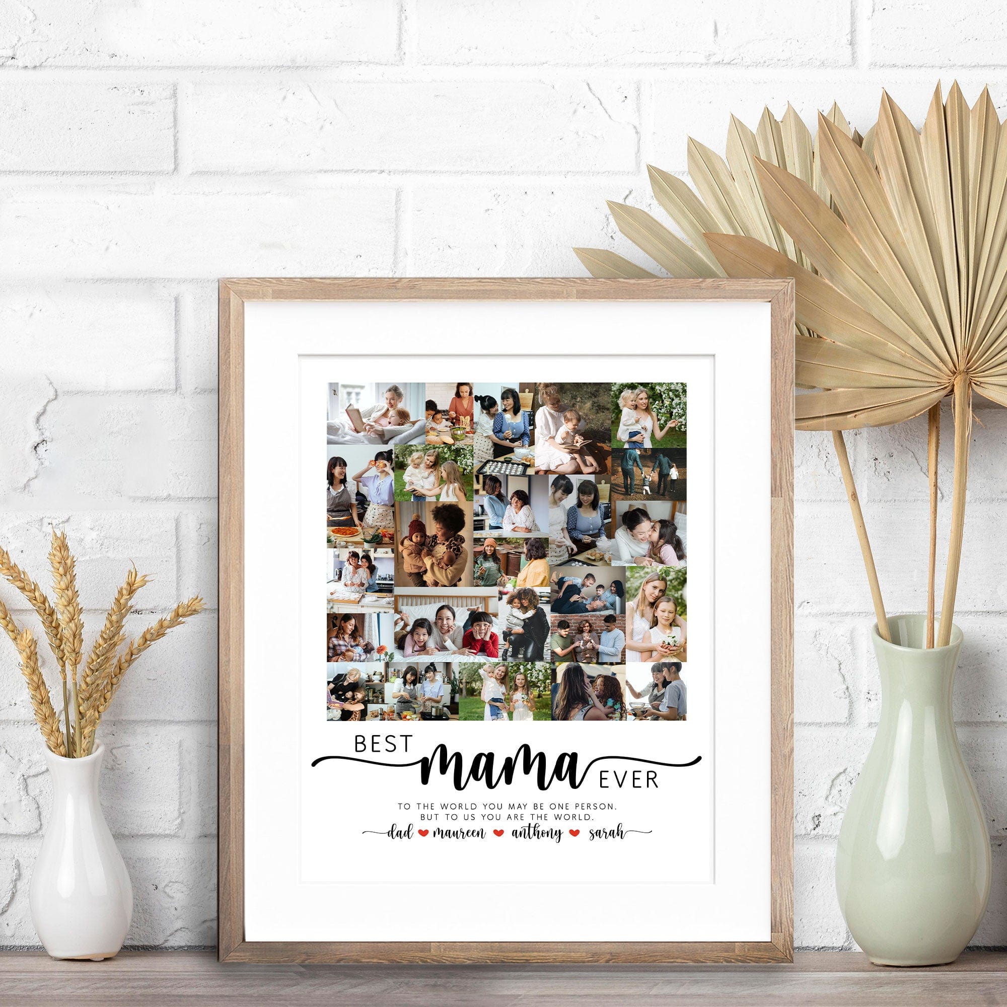 Custom Photo Best Mama Ever Family Picture Frame TA29 890296 - Image 3