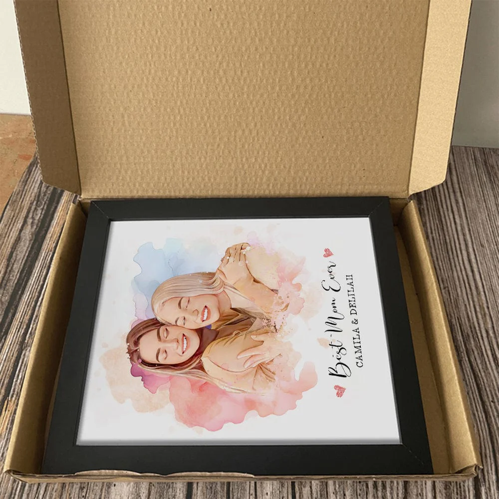 Custom Photo Best Mom Ever Happy Mother's Day Family Picture Frame T368 890378 - Image 3