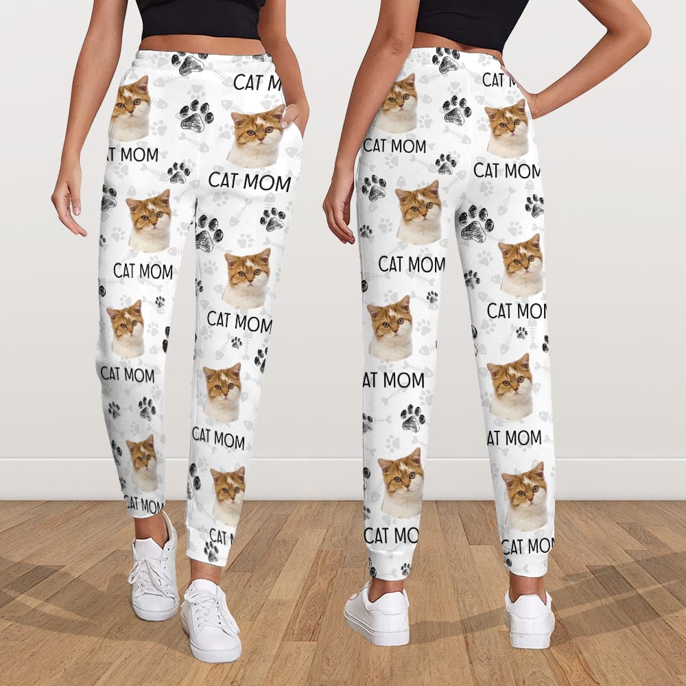 Custom Photo Cat Dad Cat Mom For Men and Women Sweatpants N304 889804 - Image 4