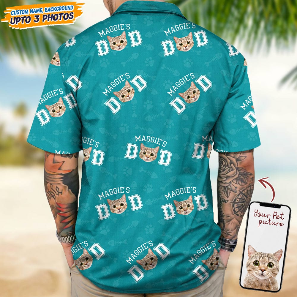 Custom Photo Cat Dad Cat Mom Hawaii Shirt TA29 889270 - Image 3