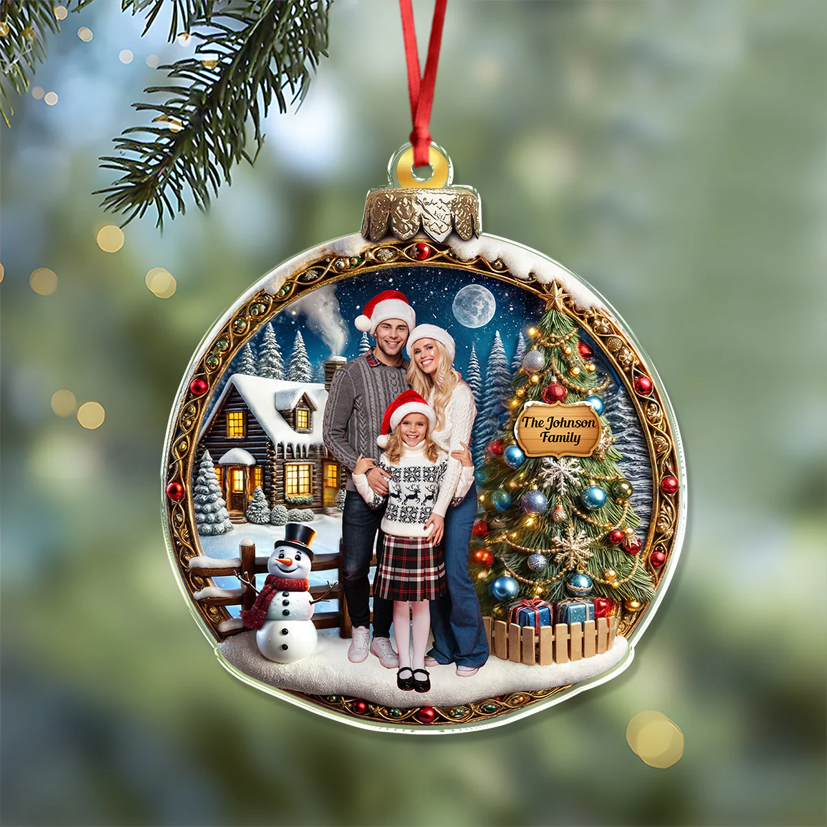 Custom Photo Celebrate The Season With Loved Ones Acrylic Ornament HO82 894596 - Image 5