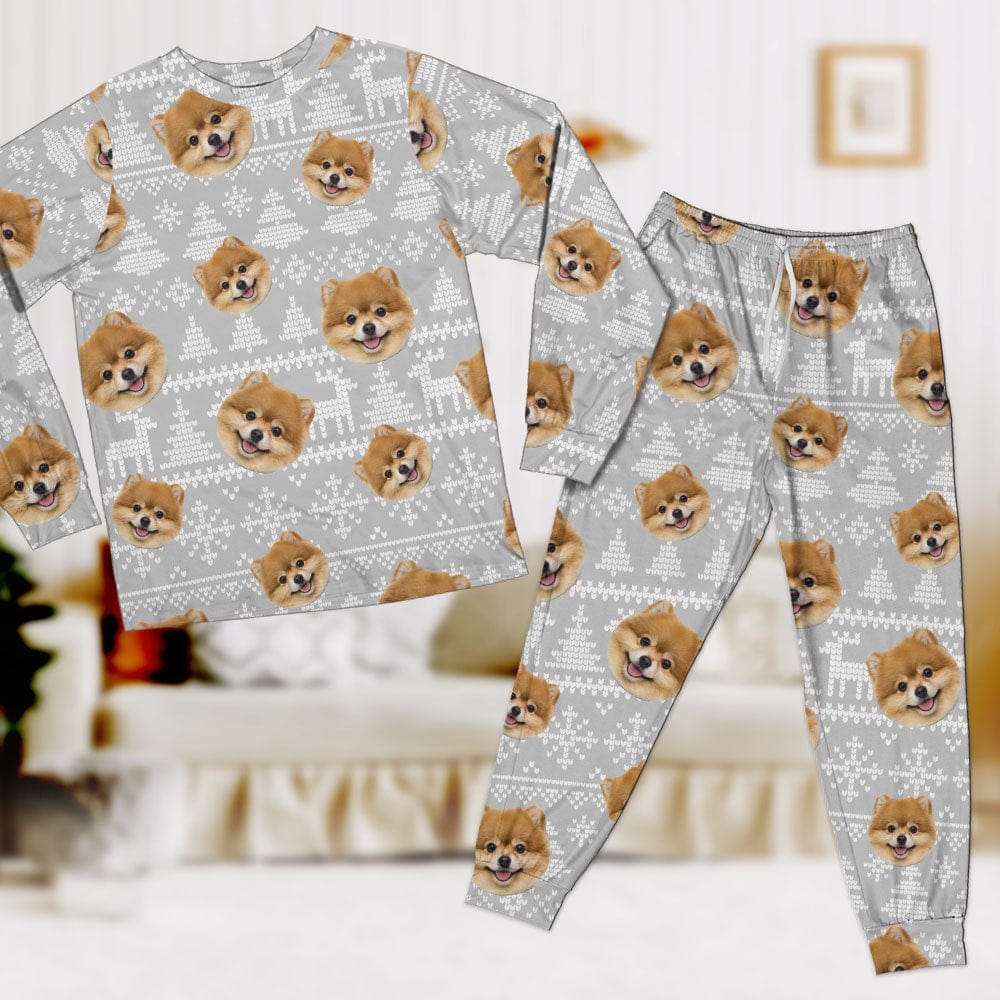 Custom Photo Christmas Matching Dog Sleepwear N304 889858