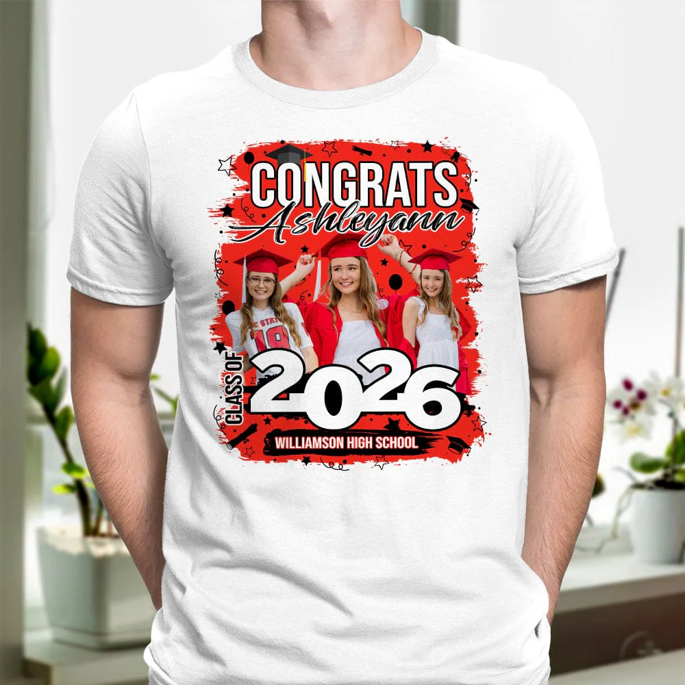 Custom Photo Class Of 2025 Congrats Graduation Bright Shirt TA29 890118 - Image 13