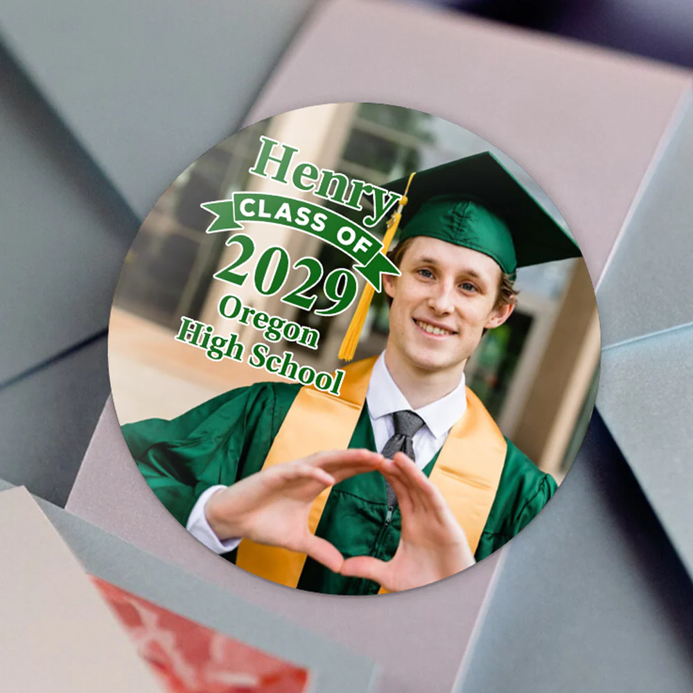 Custom Photo Class Of 2025 Congrats Graduation Roll Sticker TA29 890290 - Image 4