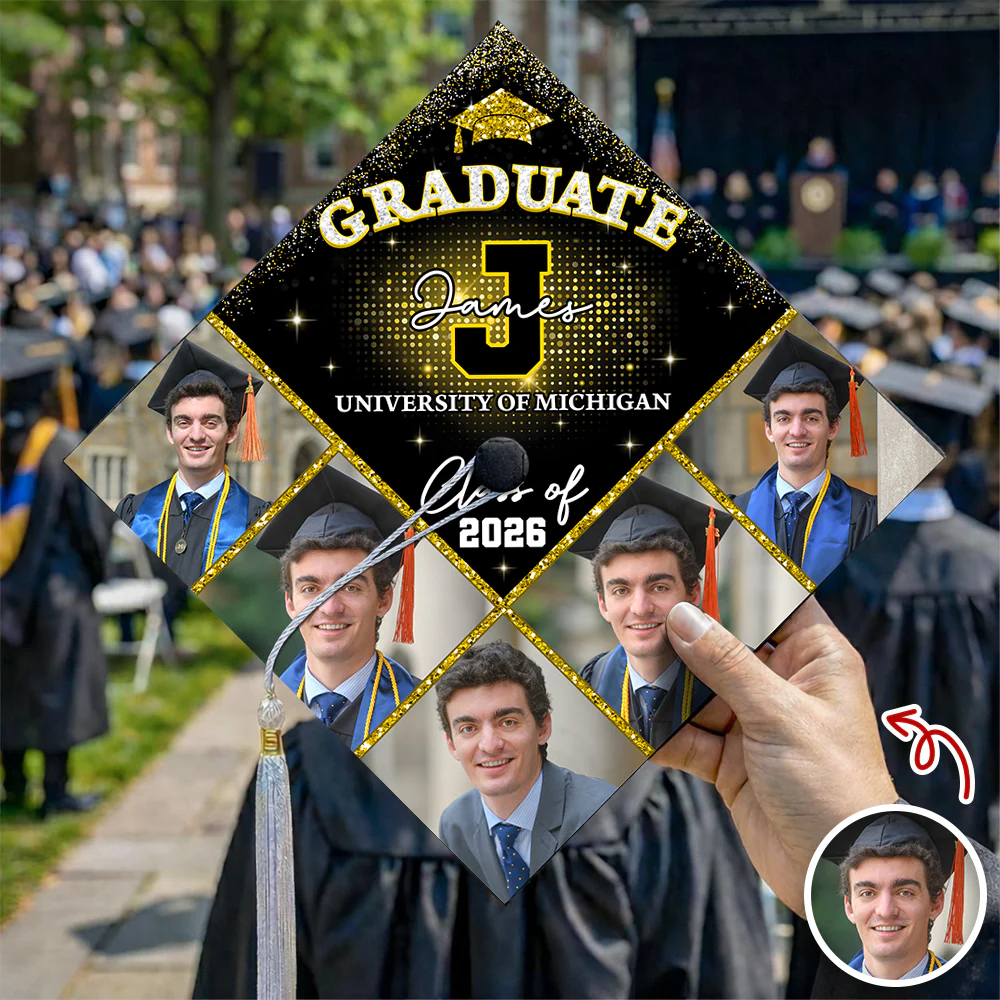 Custom Photo Class Of 2026 Graduation Cap Topper - Graduation Decoration HO82 901570 - Image 2