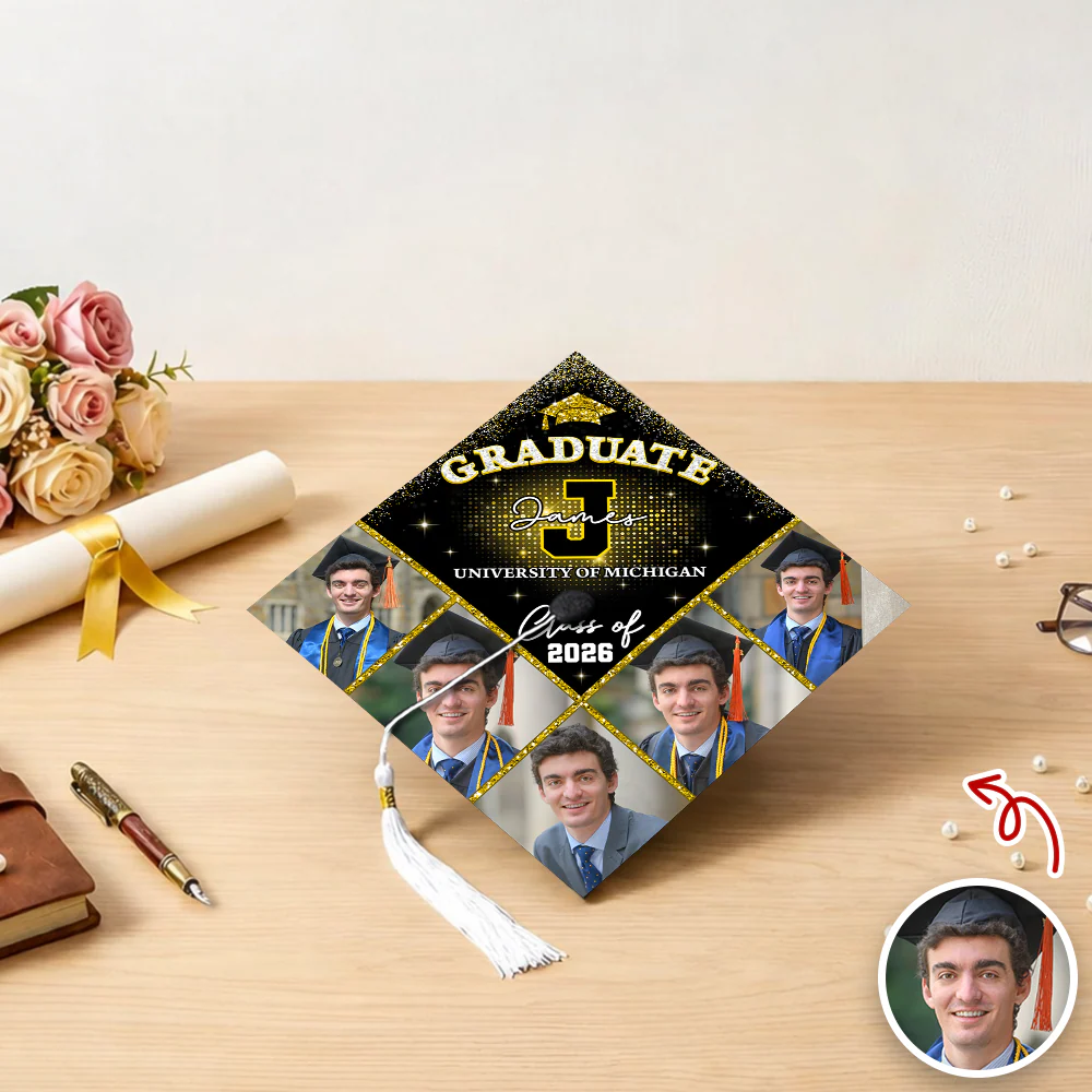 Custom Photo Class Of 2026 Graduation Cap Topper - Graduation Decoration HO82 901570 - Image 3