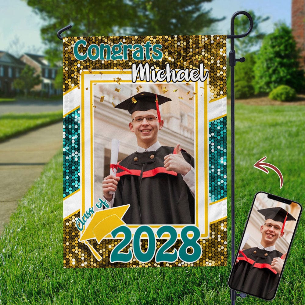 Custom Photo Congrats Graduation Garden Flag N304 889054 - Image 6