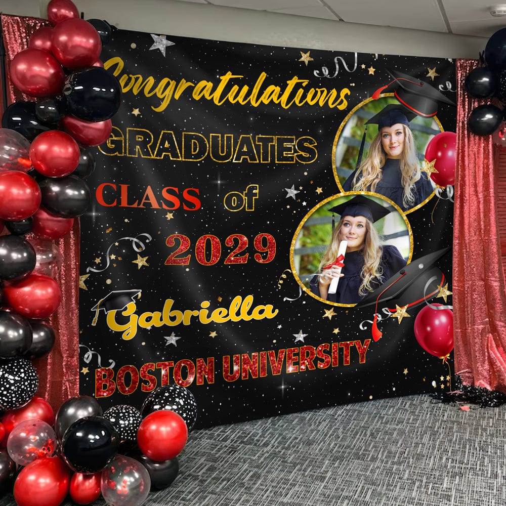 Custom Photo Congratulations Class Of 2025 Graduation Backdrop Gift For Graduate Party HO82 893464 - Image 12