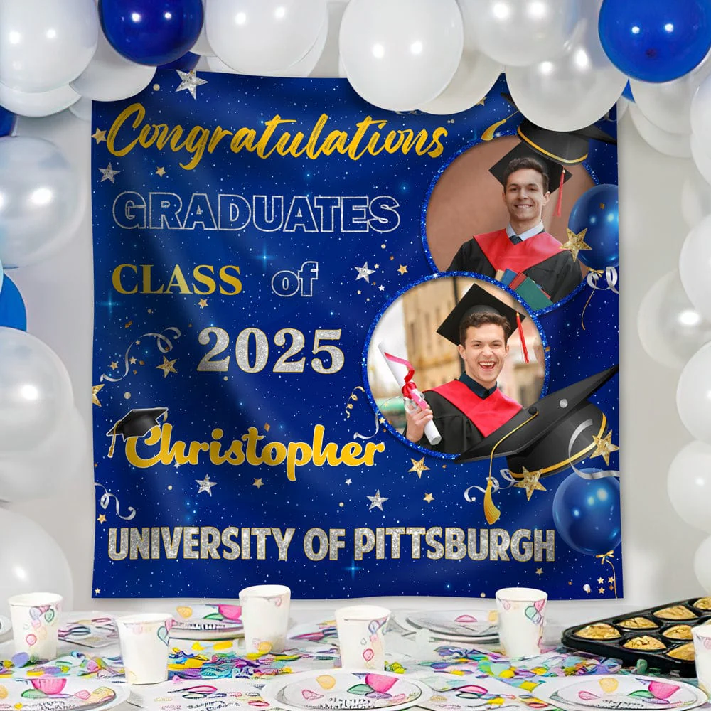 Custom Photo Congratulations Class Of 2025 Graduation Backdrop Gift For Graduate Party HO82 893464 - Image 5