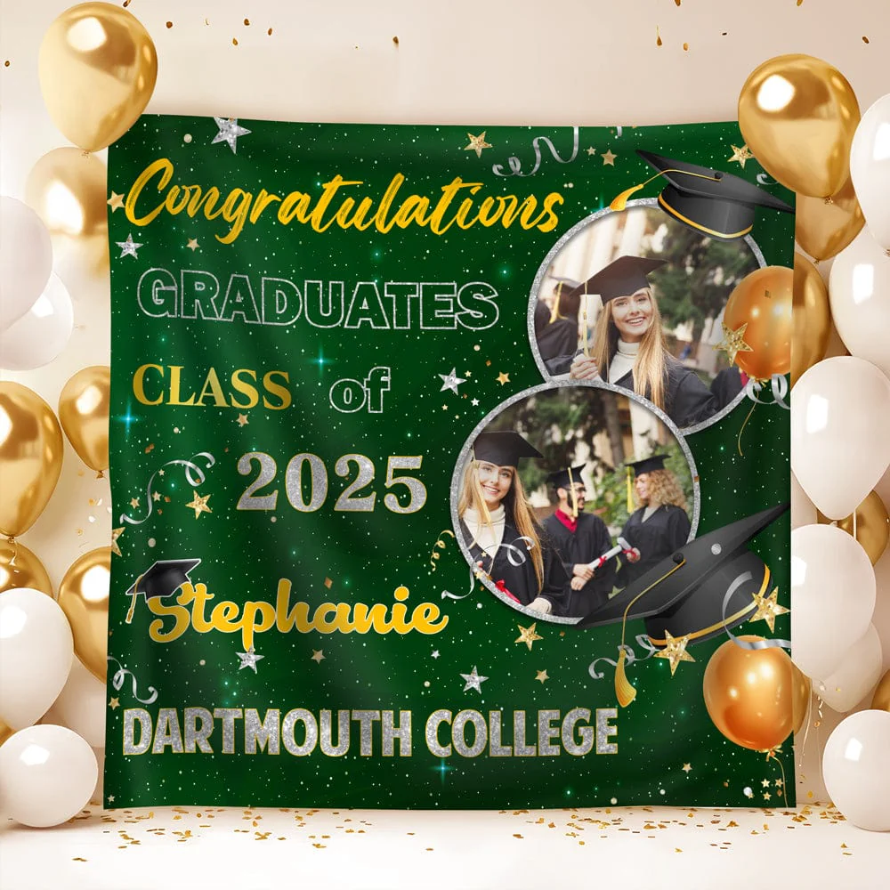 Custom Photo Congratulations Class Of 2025 Graduation Backdrop Gift For Graduate Party HO82 893464 - Image 8