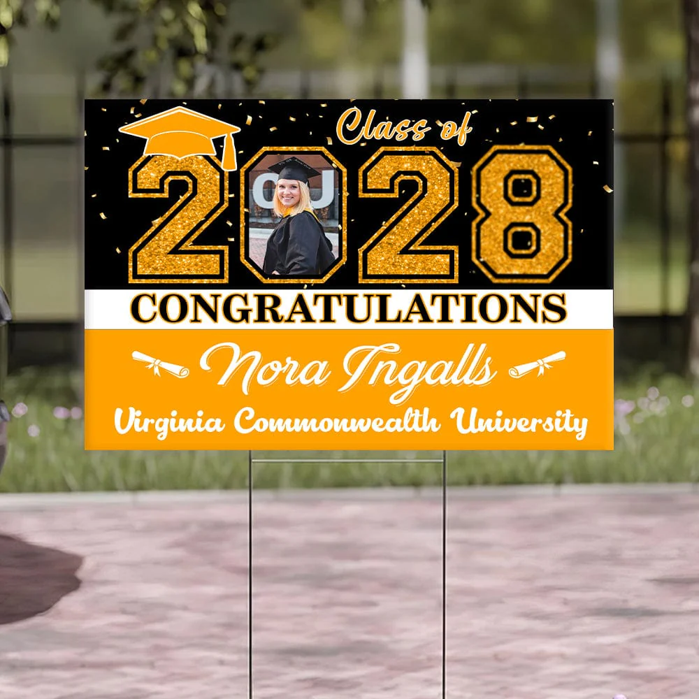 Custom Photo Congratulations Class Of 2025 Graduation Yard Sign HO82 N304 893460 - Image 12