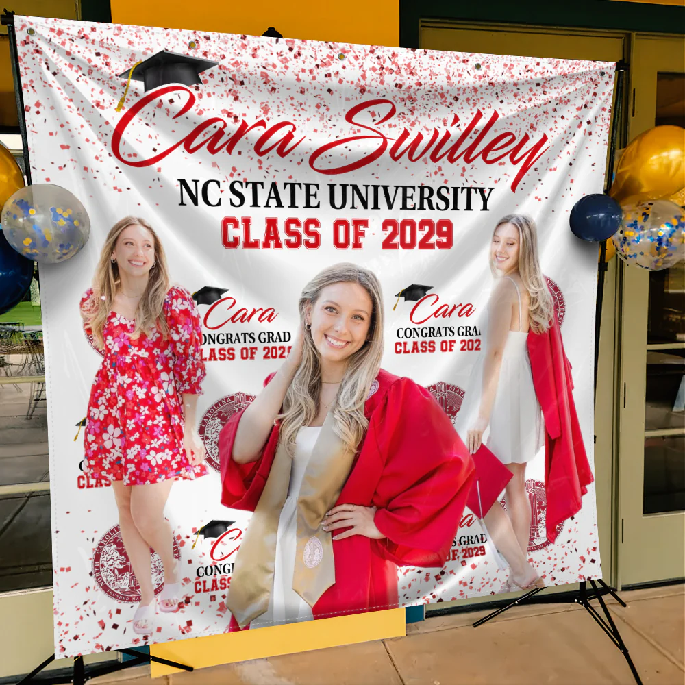 Custom Photo Congratulations Class Of 2026 Graduation Backdrop N369 890276 - Image 8