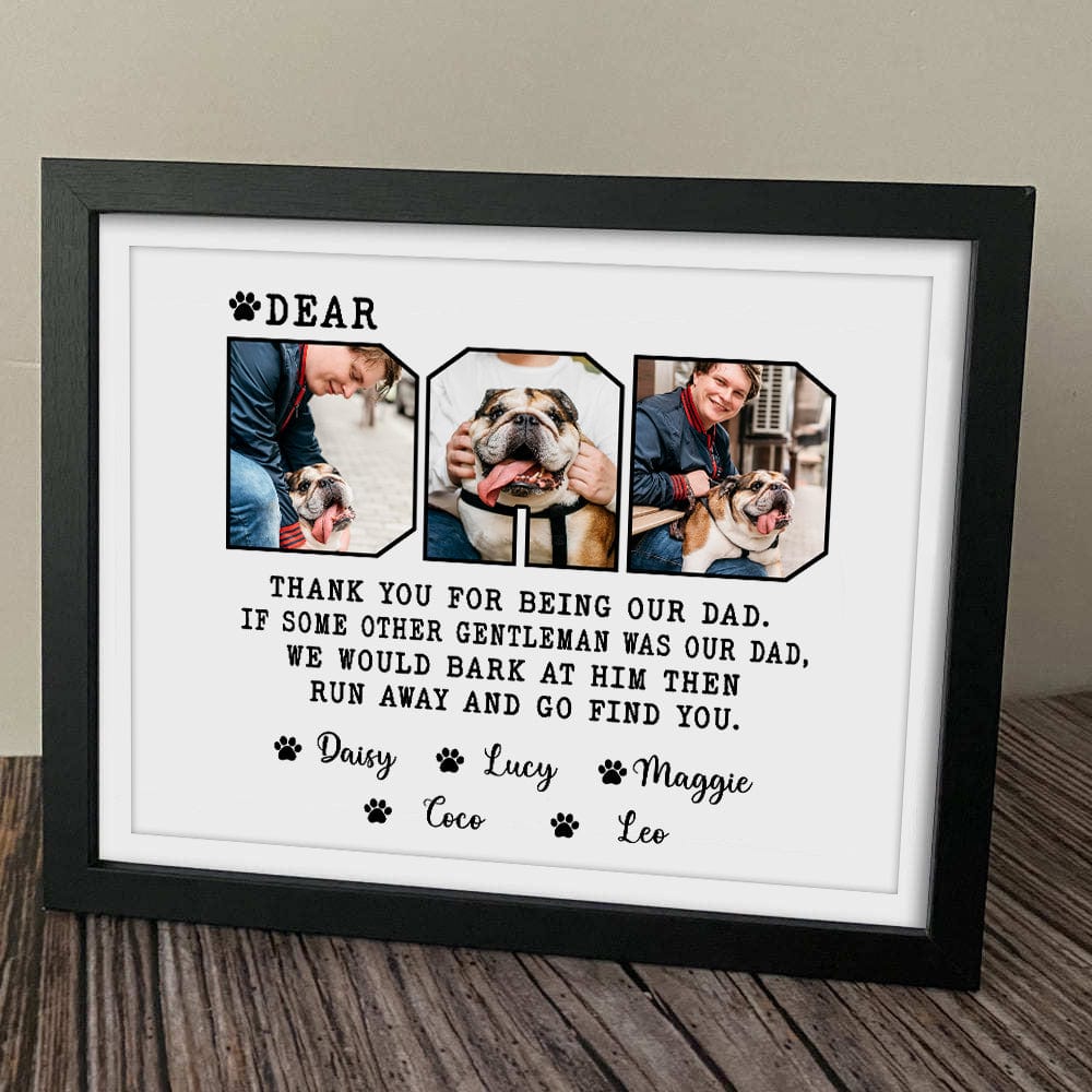 Custom Photo Dear Dad Thank You For Being My Dad Picture Frame TA29 889258 - Image 2