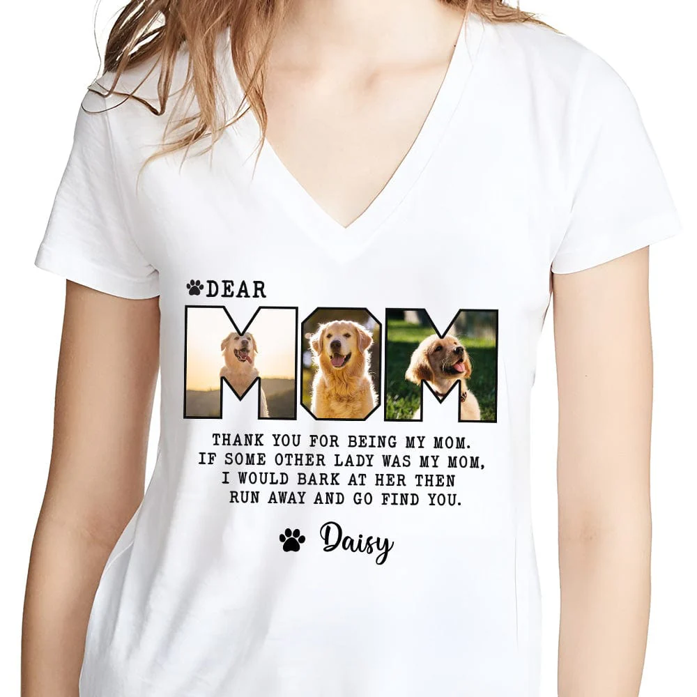 Custom Photo Dear Mom For Dog Lovers Bright Shirt TA29 889090 - Image 2