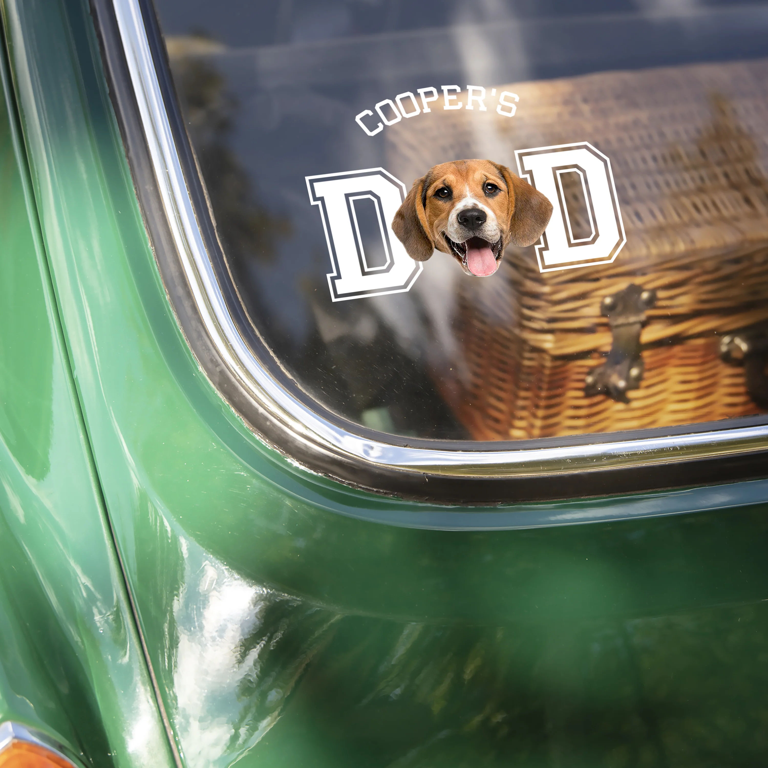 Custom Photo Dog Cat Dad Car Sticker, Gift For Dog Dad HO82 902368 - Image 5