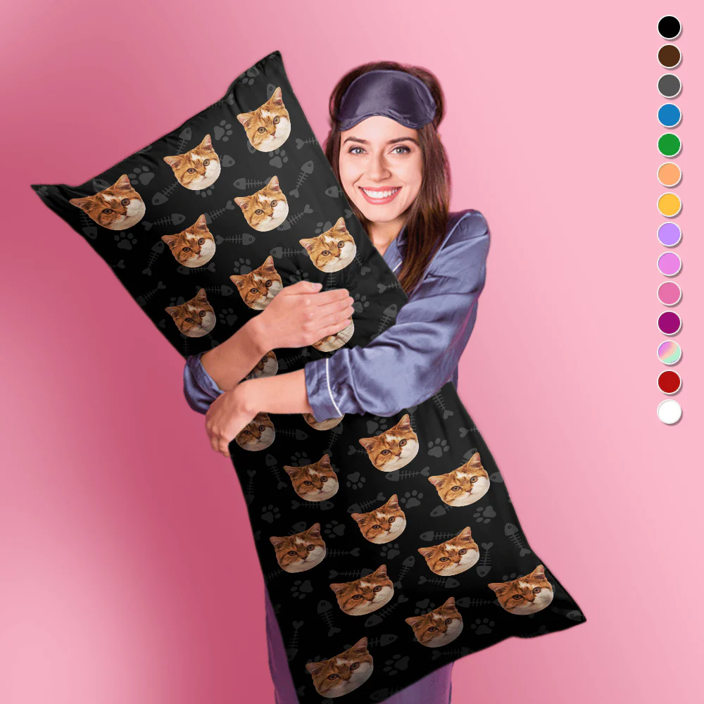 Custom Photo Dog Cat Face Rectangle Pillow Case TA29 890150 - Image 6