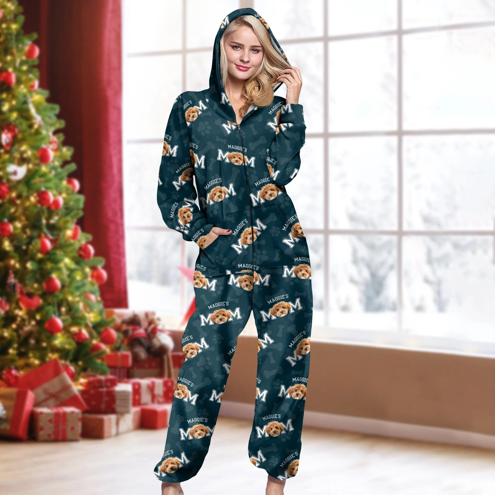 Custom Photo Dog Dad Dog Mom Onesie Pajamas For Dog Lovers HO82 893226 - Image 3