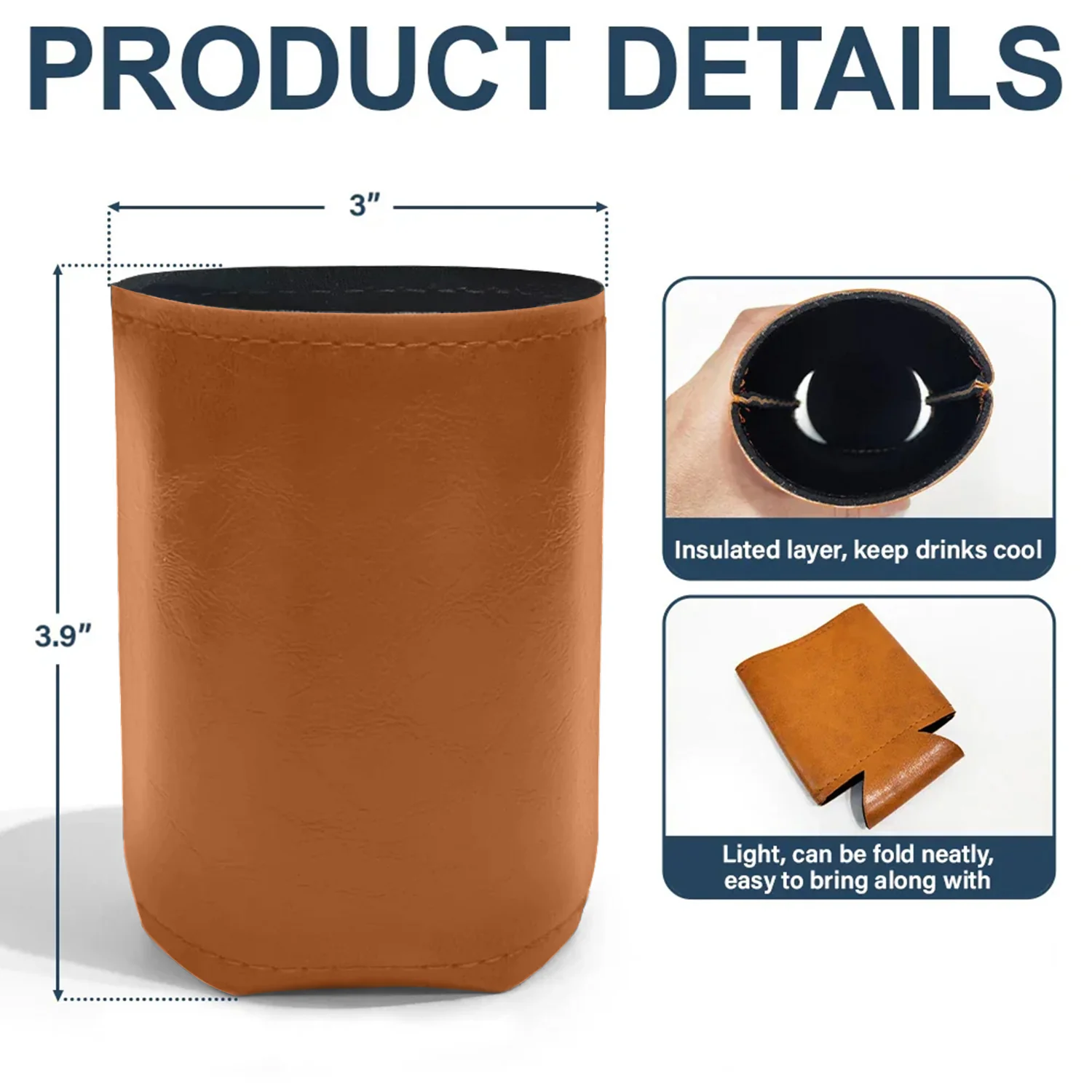 Custom Photo Dog Dad The Man The Myth The Snack Dealer Dog Leather Can Cooler Holder Gift For Dog Lovers HO82 894104 - Image 6