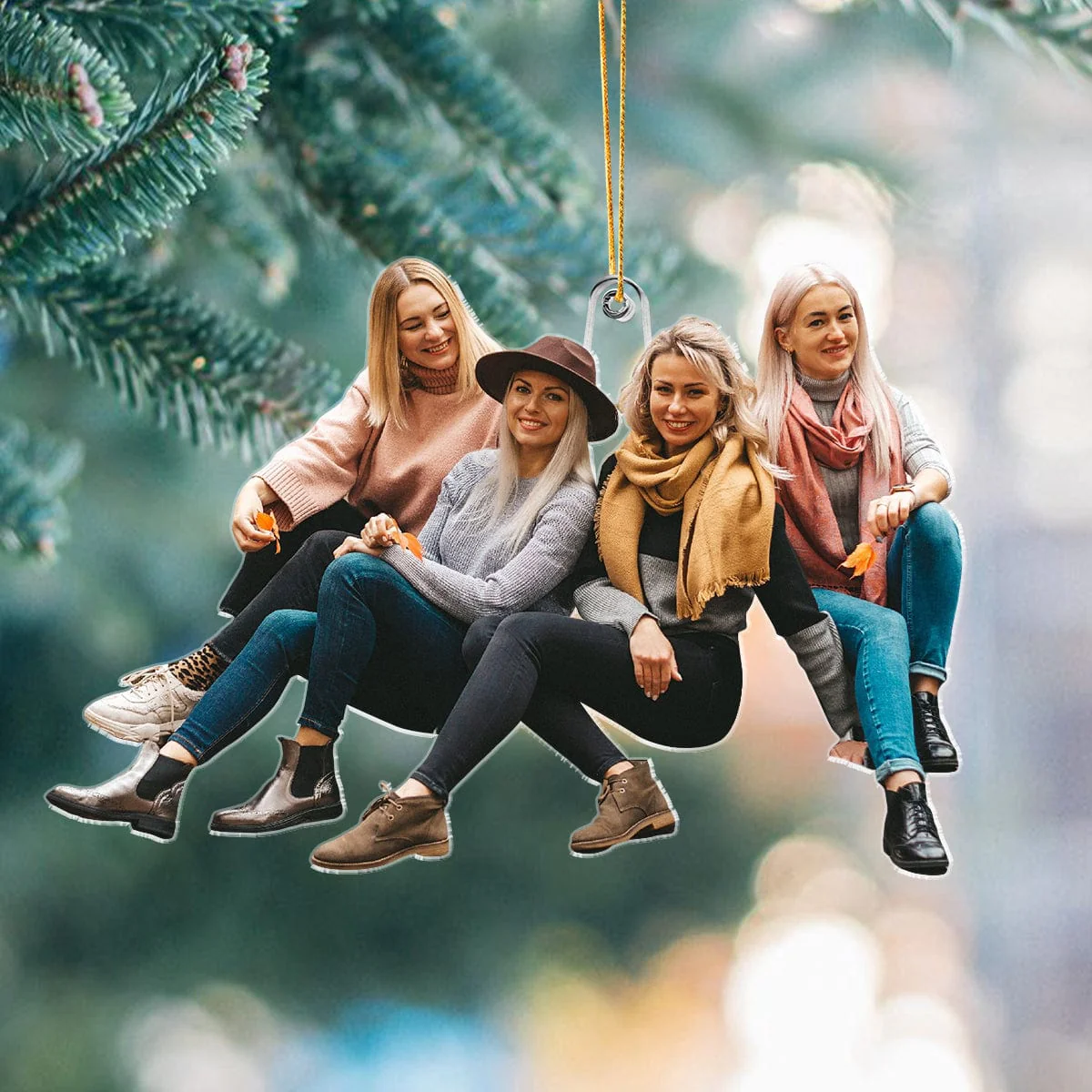 Custom Photo For Bestie Lovers Acrylic Ornament N304 889792 - Image 2