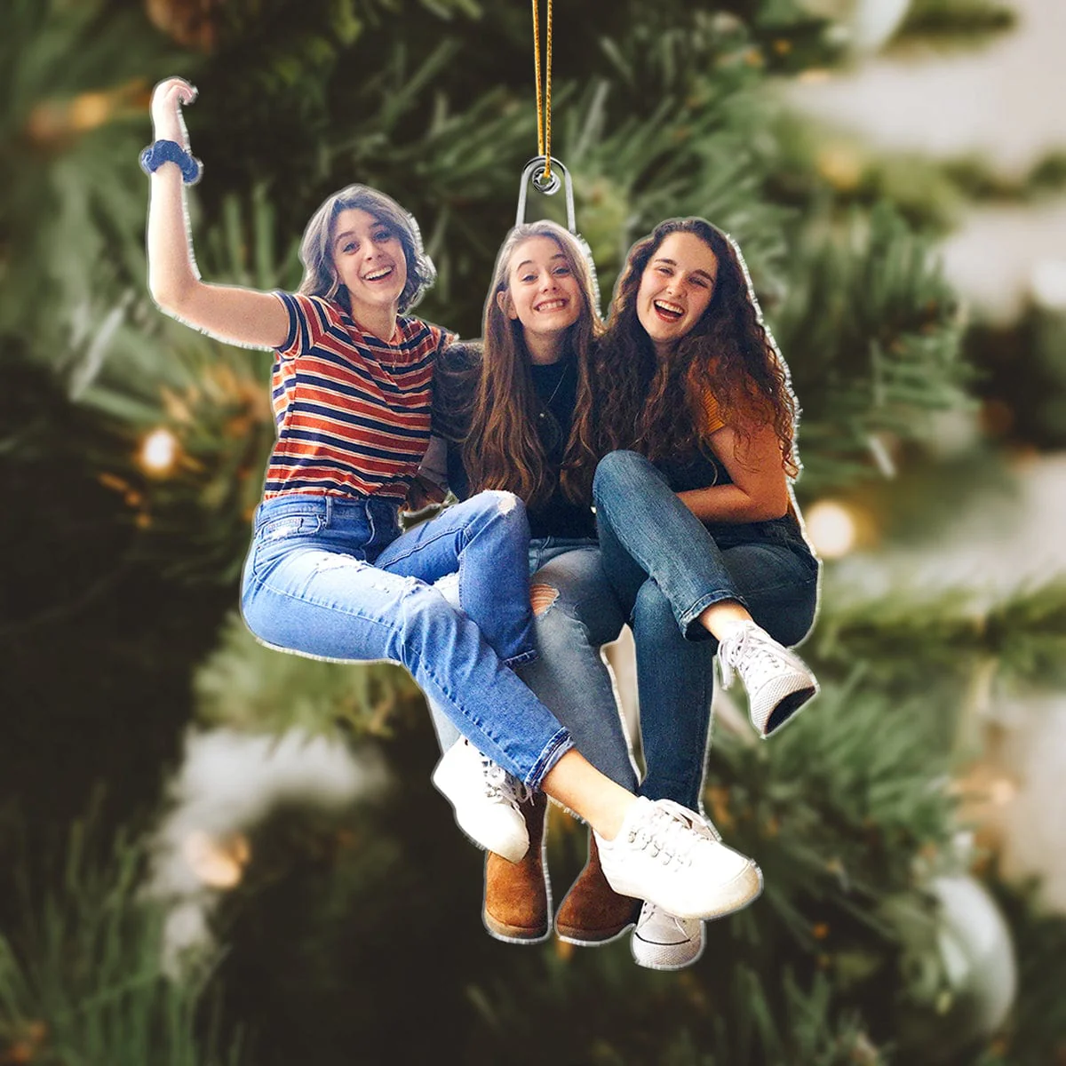 Custom Photo For Bestie Lovers Acrylic Ornament N304 889792 - Image 4