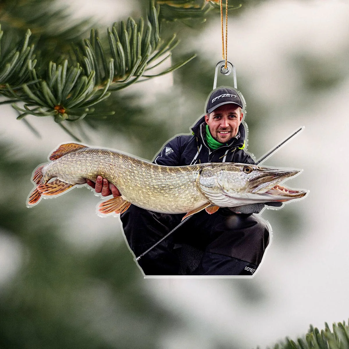 Custom Photo For Fishing Lovers Acrylic Ornament N304 889748 - Image 2