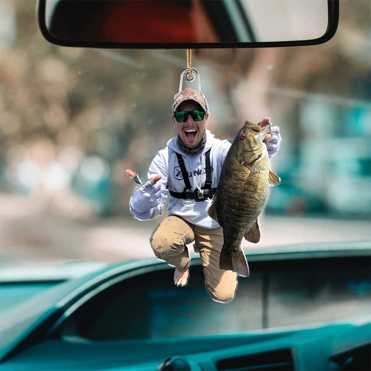 Custom Photo For Fishing Lovers Acrylic Ornament N304 889748 - Image 3