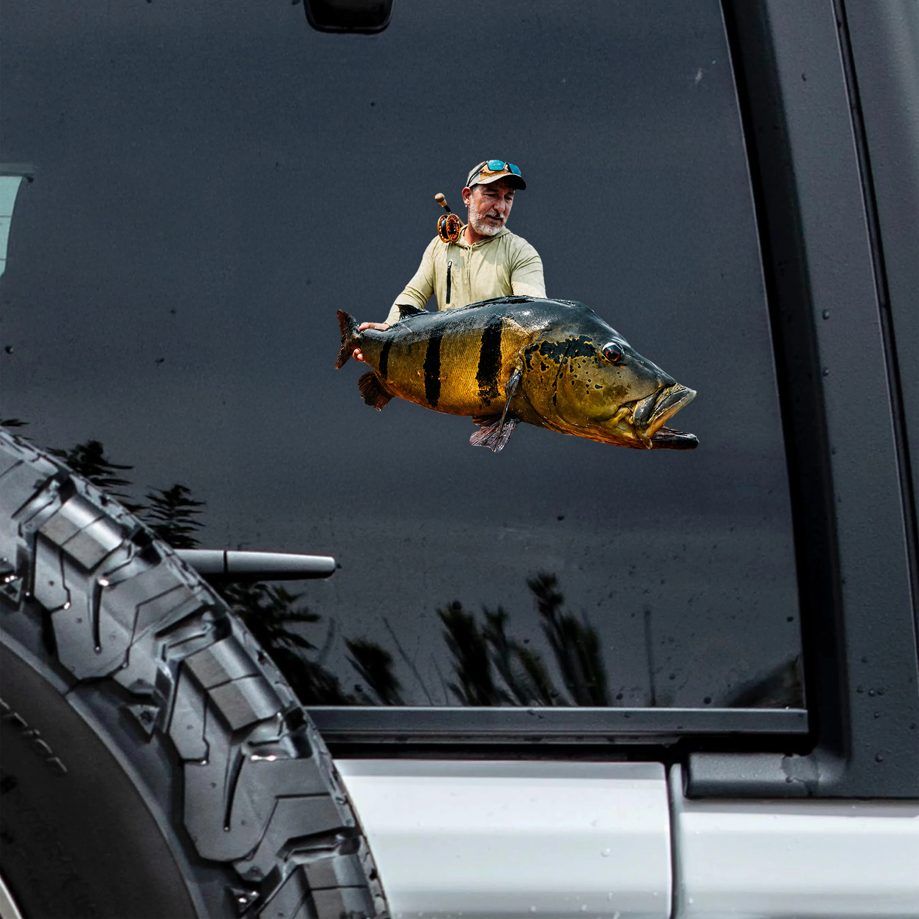 Custom Photo For Fishing Lovers Car Sticker - Gift For Dad, Fishing Lovers HO82 902370