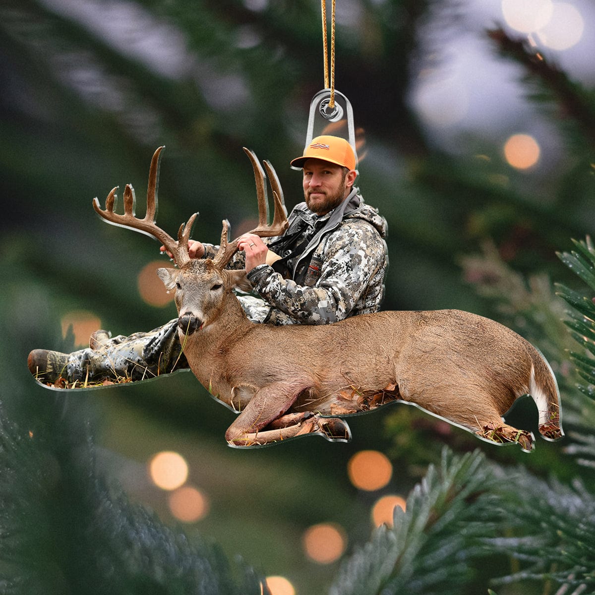 Custom Photo For Hunting Lovers Acrylic Ornament N304 889750 - Image 3