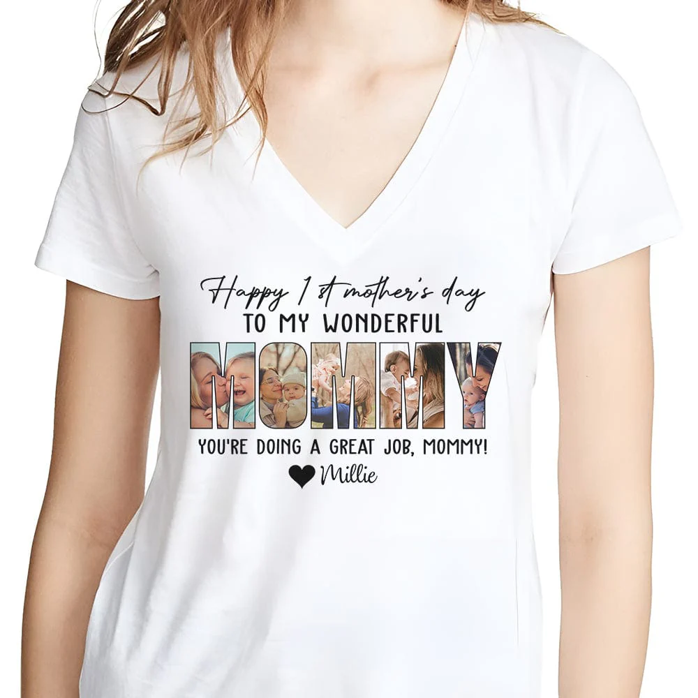 Custom Photo Happy 1st Mother's Day Mummy Bright Shirt NHS87 889034 - Image 2