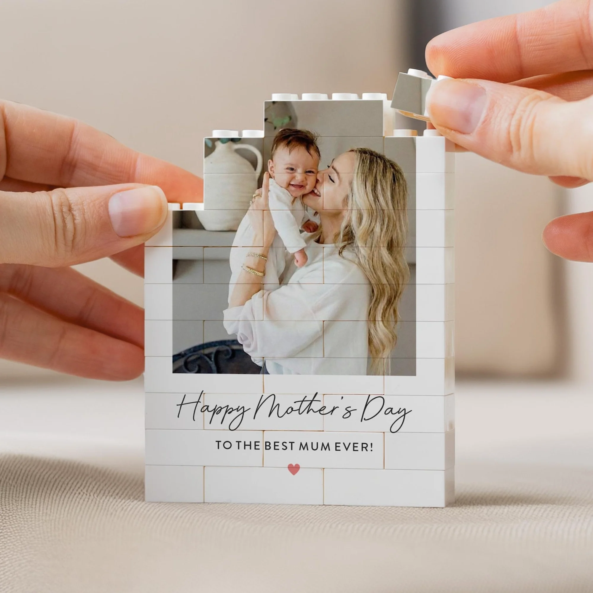 Custom Photo Happy Mother's Day Building Block - Present For New Mums, Unique Photo Keepsake HO82 901746 - Image 4