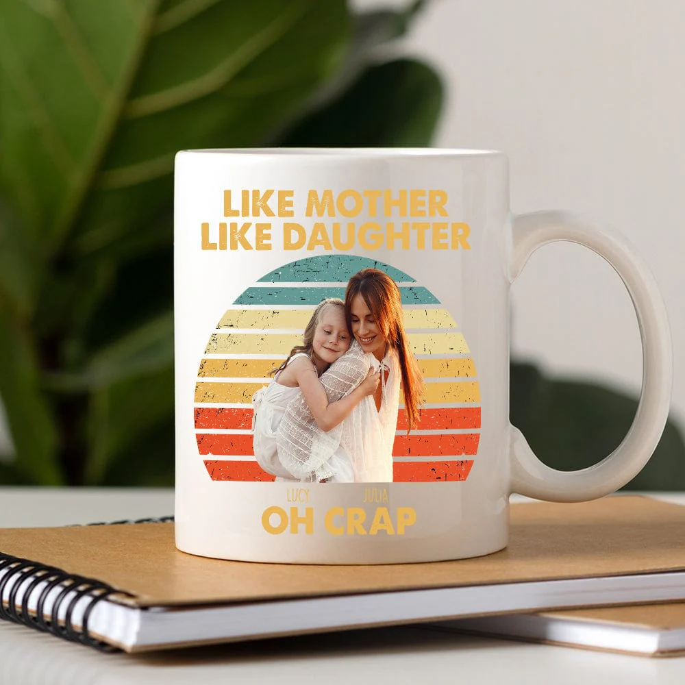 Custom Photo Happy Mother's Day Like Mother Like Son Family Mug T286 890426 - Image 2