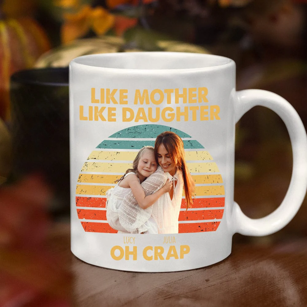 Custom Photo Happy Mother's Day Like Mother Like Son Family Mug T286 890426 - Image 3
